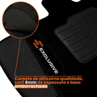 TAPETE CARPETE BMW X4 2015 A 2018 PRETO 4 PEÇAS