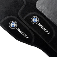 TAPETES CARPETE PRETO BMW 320i 2012 A 2019 4 PEÇAS