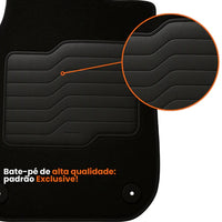 TAPETES CARPETE PRETO Z4 2009 A 2018 4 PECAS