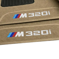 TAPETE CARPETE BEGE BMW 320i SÉRIE M3 2019 A 2022 4 PEÇAS
