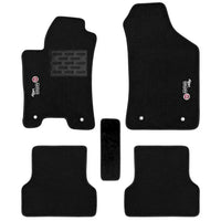 TAPETE CARPETE UNO WAY 2010 A 2021 PRETO 4 PEÇAS BORDADO