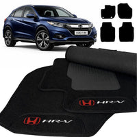 TAPETES CARPETE PRETO HR-V 2015 A 2021 4 PEÇAS