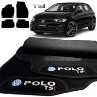 TAPETES CARPETE PRETO POLO TSI 2018 A 2024 4 PEÇAS