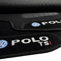 TAPETES CARPETE PRETO POLO TSI 2018 A 2024 4 PEÇAS