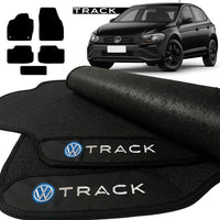 TAPETES BORRACHA PREMIUM POLO TRACK 2018 A 2024 5 PEÇAS