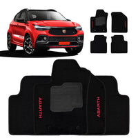 TAPETE CARPETE PULSE ABARTH 2021 A 2023 PRETO 4 PEÇAS