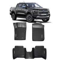 TAPETE TIPO BANDEJA PREMIUM RANGER 2017 A 2023 JOGO COMPLETO