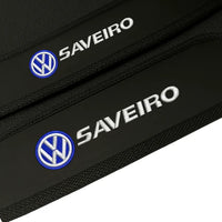 TAPETES BORRACHA PREMIUM SAVEIRO CABINE DUPLA 2013 A 2024 4 PEÇAS